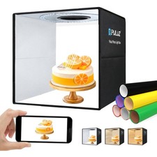 Fotobox 40x40cm LED Lichtzelt mit 12 Hintergründen dimmbar Produktfotografie