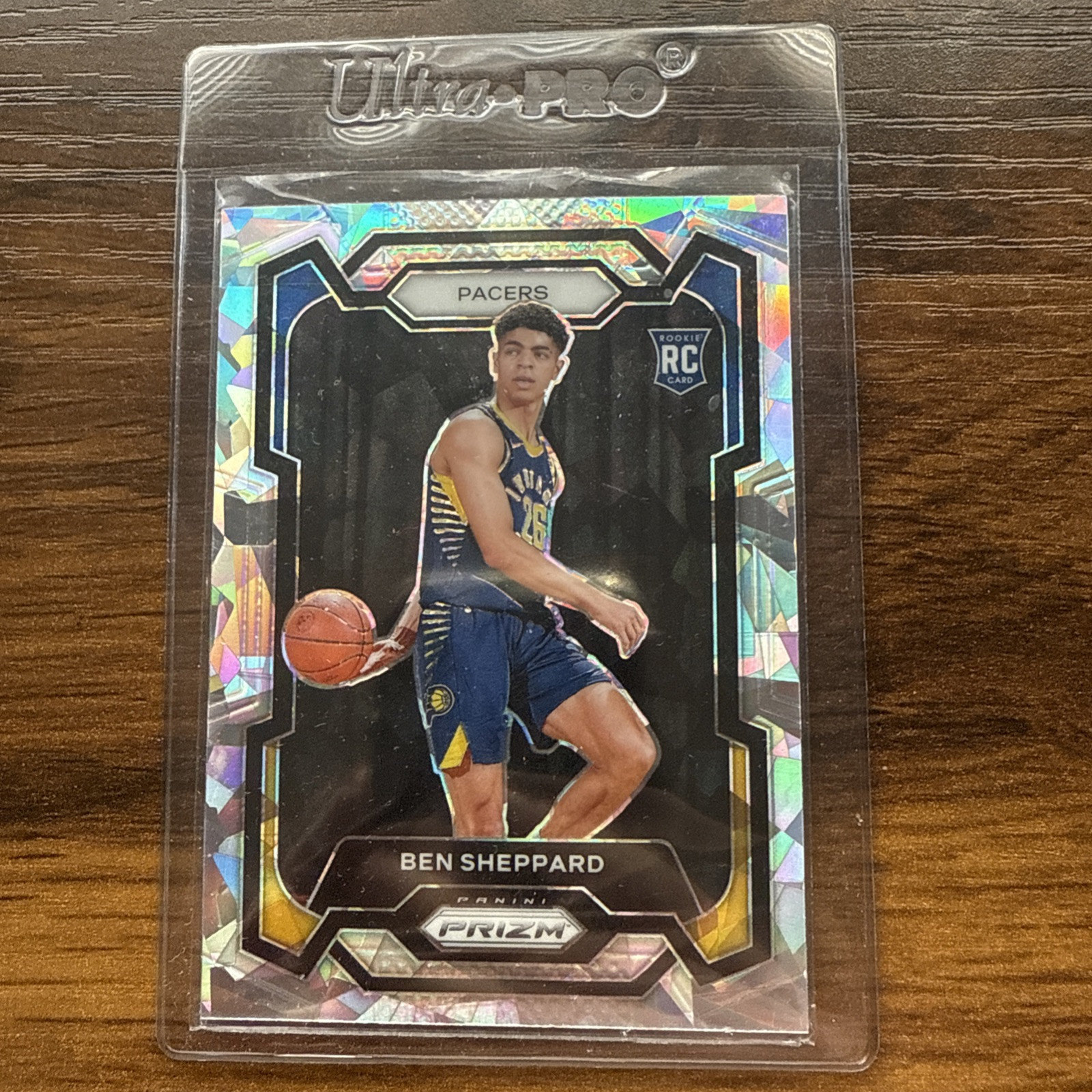 2023-24 Panini Prizm Ben Sheppard Silver Cracked Ice Prizm #172 RC Rookie Card