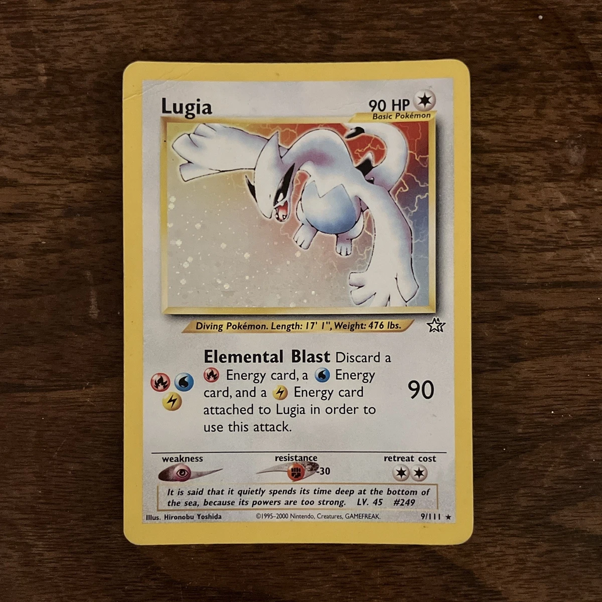 Lugia Pokémon TCG Neo Genesis Individual Collectible Card Game