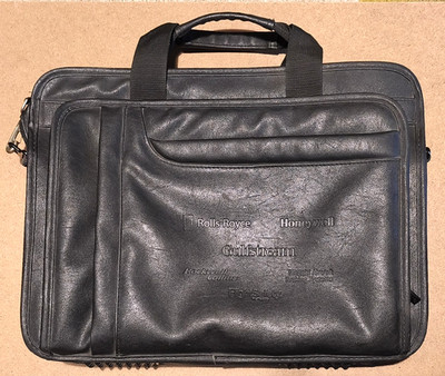 Leed's Aktentasche, 41x32x14cm, Leder, Schwarz, neuwertig