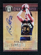 2011-12 Panini Gold Standard 24K Auto 22/149 Rick Barry #13 Auto HOF n8q