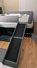 Folding Portable Pet/Dog Ramp, Non-Slip Plastic, Gray/Black, L/XL Indoor/Outdoor