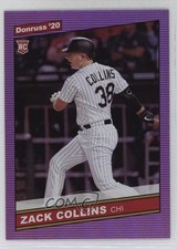 2020 Panini Donruss Retro 1986 Holo Purple Zack Collins (Base) #247 00li