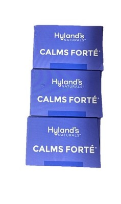 3 PACK Hyland's Calms Forte Sleep & Stress Support 100 Tablets each Exp 12/2025