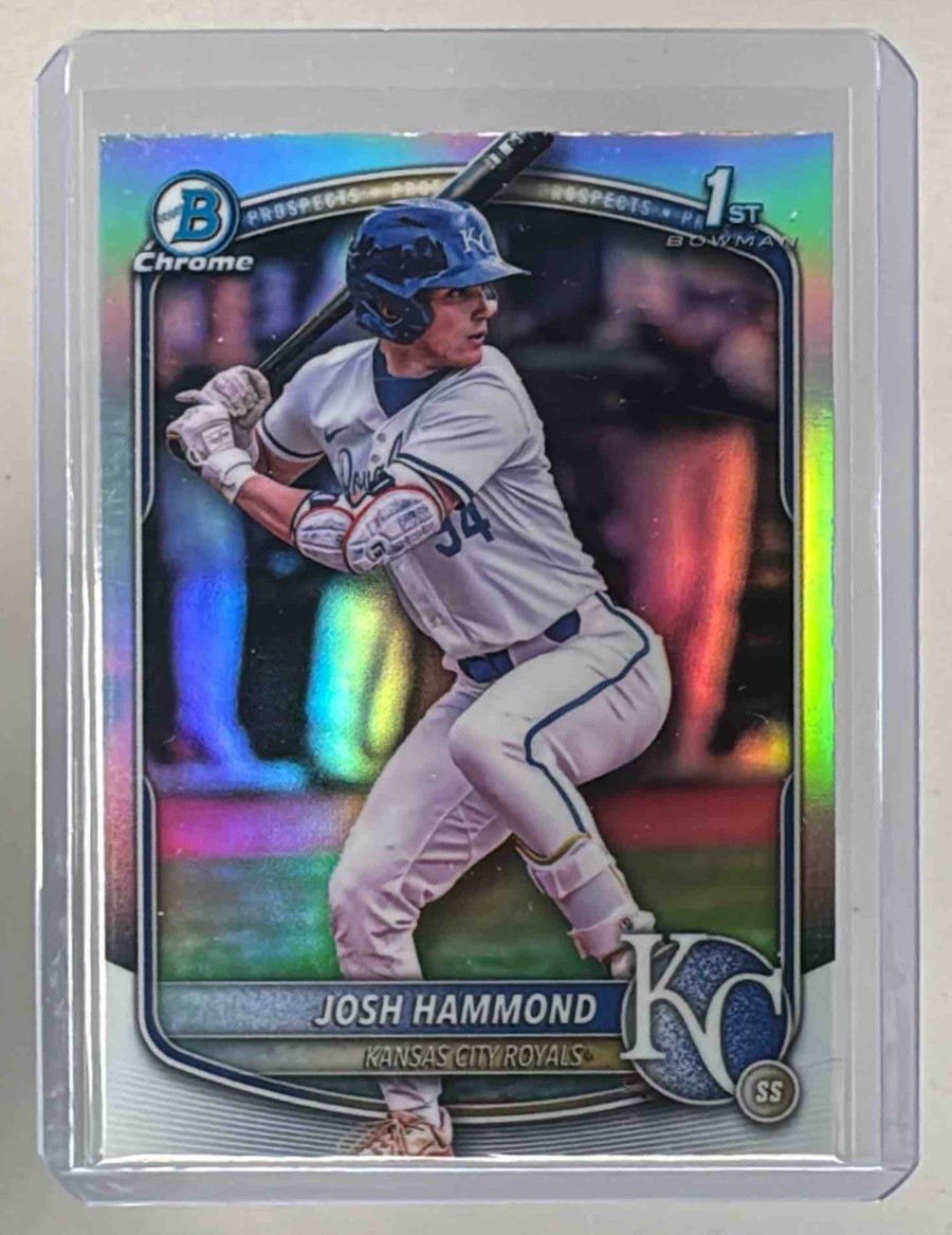 Josh Hammond 2025 Bowman Draft #BDC-185 Refractor Chrome Rookie 1st RC