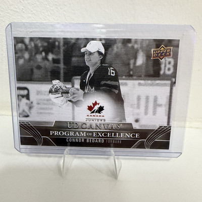 Upper Deck UD Canvas Program of Excellence 2023-24 Series 2 Connor Bedard #C258