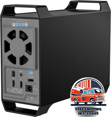 Caja para disco duro de 2 bahías para HDD/SSD SATA de 3,5'' y 2,5'' con, NUEVO US