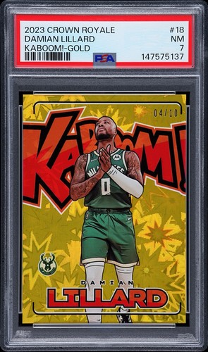 Damian Lillard [Gold] #18 2023 Panini Crown Royale Kaboom card