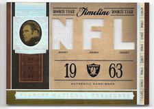 DARYLE LAMONICA 2006 PLAYOFF NATIONAL TREASURES GAME WORN JERSEY CARD #10/75!