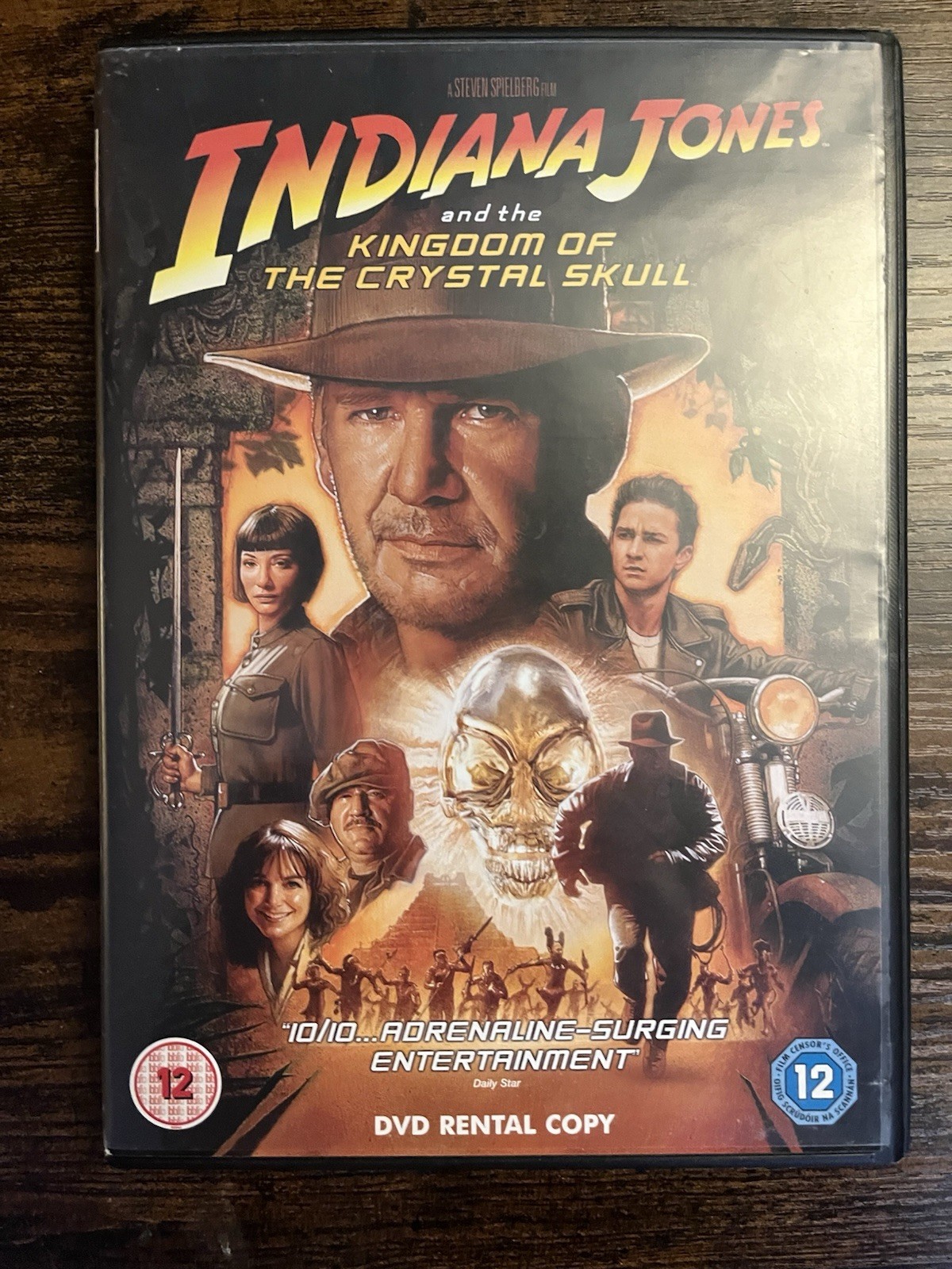 Indiana Jones And The Kingdom Of The Crystal Skull DVD Rental Copy 2008 Region 2