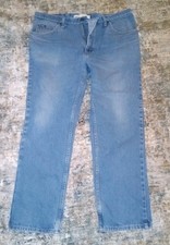 Lee Blue Jeans Regular Fit Straight Leg Men 38x30 100 Cotton Denim Vintage