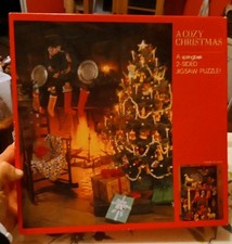 Vintage Springbok "A Cozy Christmas" Double 2-Sided Jigsaw Puzzle Complete
