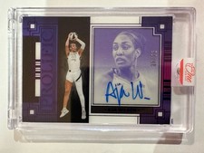 2025 Panini WNBA One and One A’JA WILSON ON CARD AUTO PURPLE /25 Aces ENCASED 🔥
