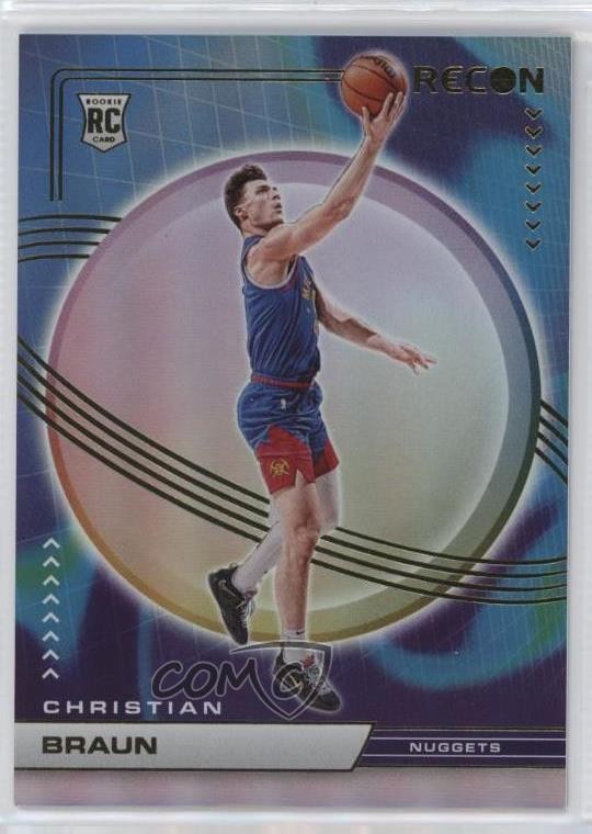 2022-23 Panini Recon Rookies Holo Christian Braun #244 Rookie RC 13ib