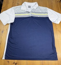 Callaway Opti-Dri Polo Shirt Men's Large Blue Moisture Wick Performance Stretch