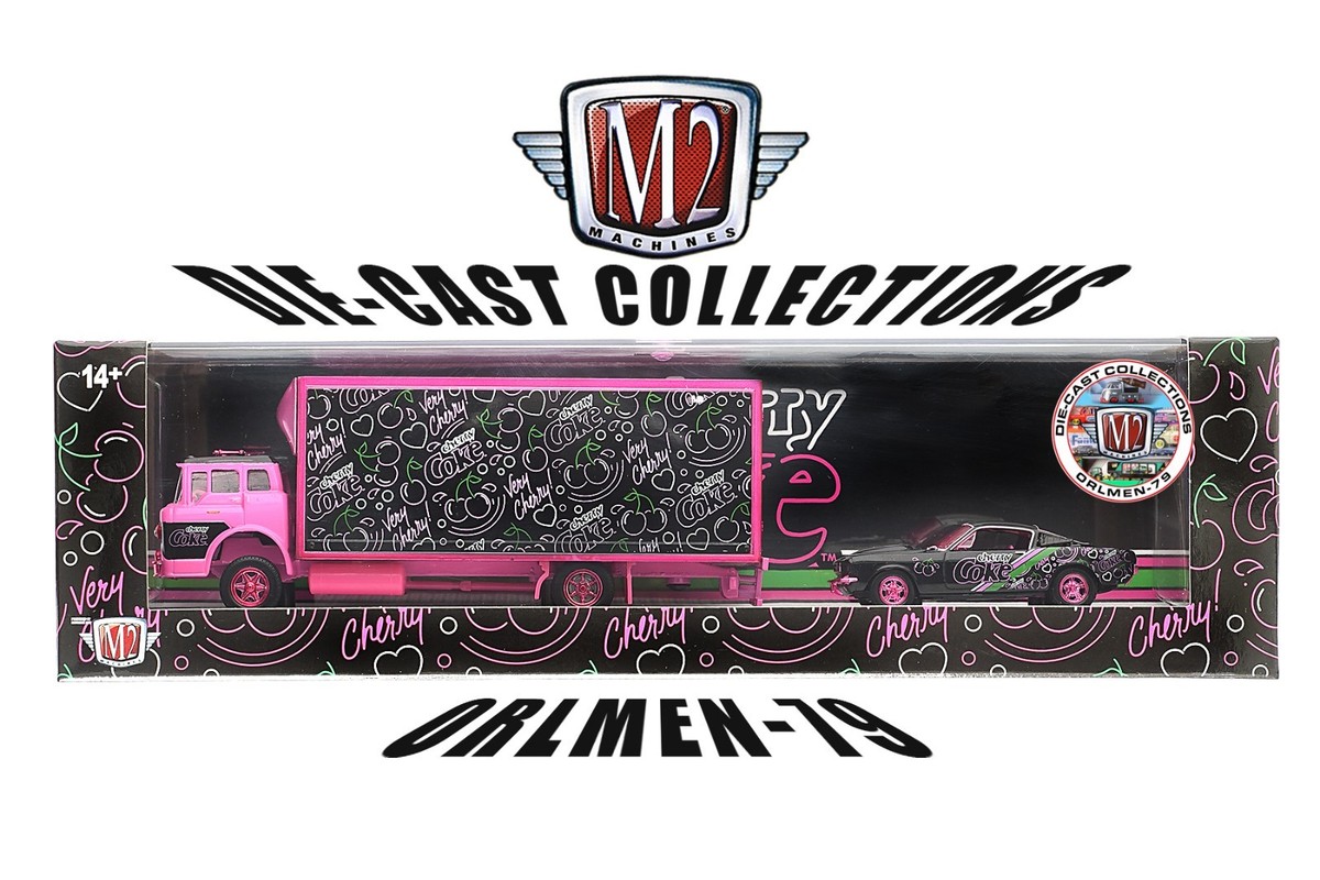 2025 M2 Machines Cherry Coke Chase 1966 Ford C-950 Truck & 1965