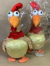 2x Crazy Cluck Chicken Novelty - Waddles, Flaps Wings & Clucks - 2007 NOS Tested