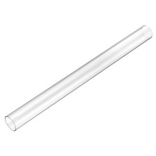 2pcs Clear Rigid Tubing 24mm ID x 26mm OD x 305mm Length Round Plastic PC Tube