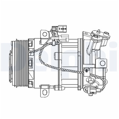 Delphi Klimakompressor für Renault Captur Clio