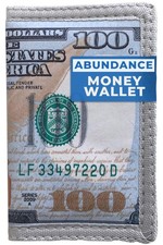 100 Bill Wallet, Trifold Benjamin Franklin US Money Wallet