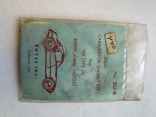 Nos Royze 6 Dual Carburetor Gasket Kit Hs Type Su Sprite Mg Midget Nos Royze 6 Dual Carburetor Gasket Kit Hs Type Su Sprite Mg Midget