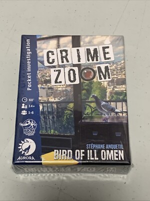 Lucky Duck Games Crime Zoom: A Bird of Ill Omen LKYCRZR02EN Brand New