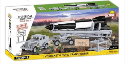 COBI 3119 Wunderwaffe V2 Rocket & SS100 Transporter LIMITED 