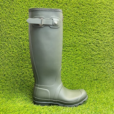 Hunter Original Tall Womens Size 6 Green Outdoor Waterproof Knee High Rain Boots