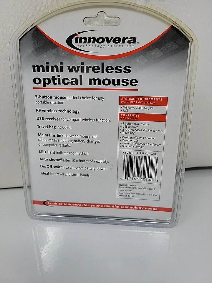 Innovera Mini Wireless Optical Mouse  - Image 4 of 4