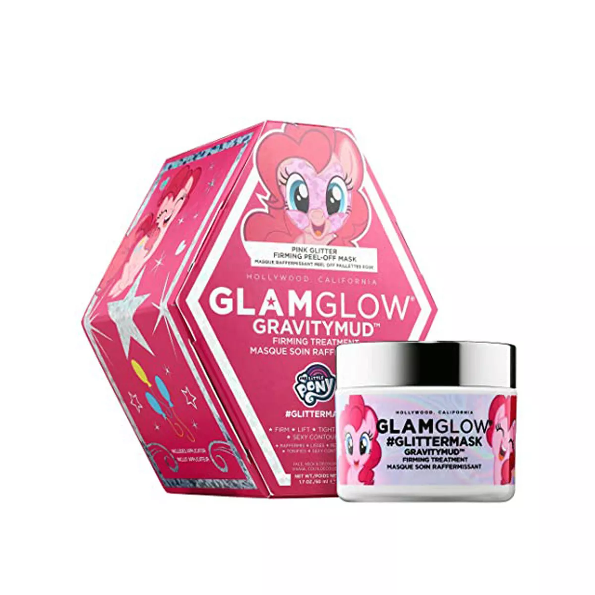 GLAMGLOW Firming Treatment Glitter Peel Off Mask - Pink Glitter | eBay