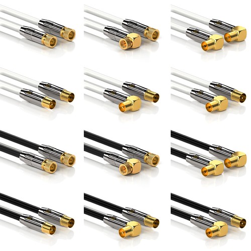 Premium X Koaxialkabel 20m Set - Für SAT, Kabel & Full HD
