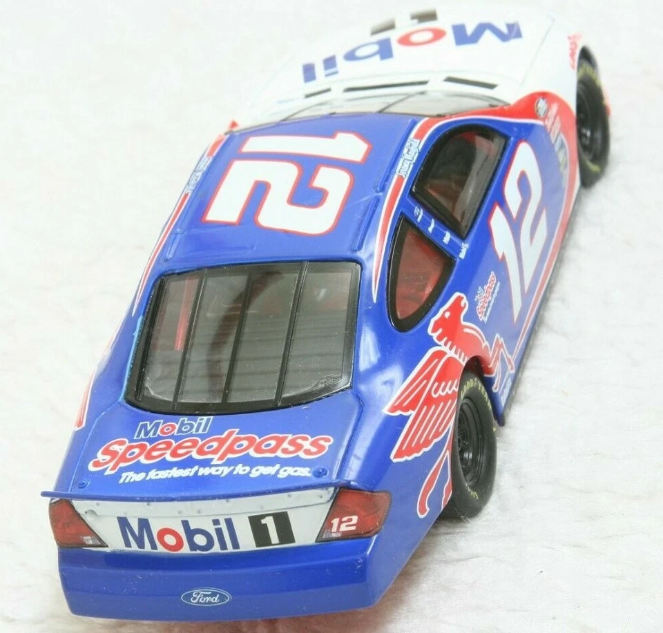 Mattel Nascar Die Cast Toy Race Car 1/24 1999 #12 Mobil 1 Jeremy Mayfield 1775 - Image 4 of 4