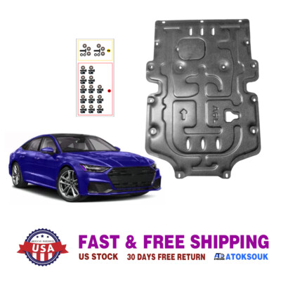 For Audi A7 2019-2024 Under Engine Splash Guards Front Engine Mud Flaps