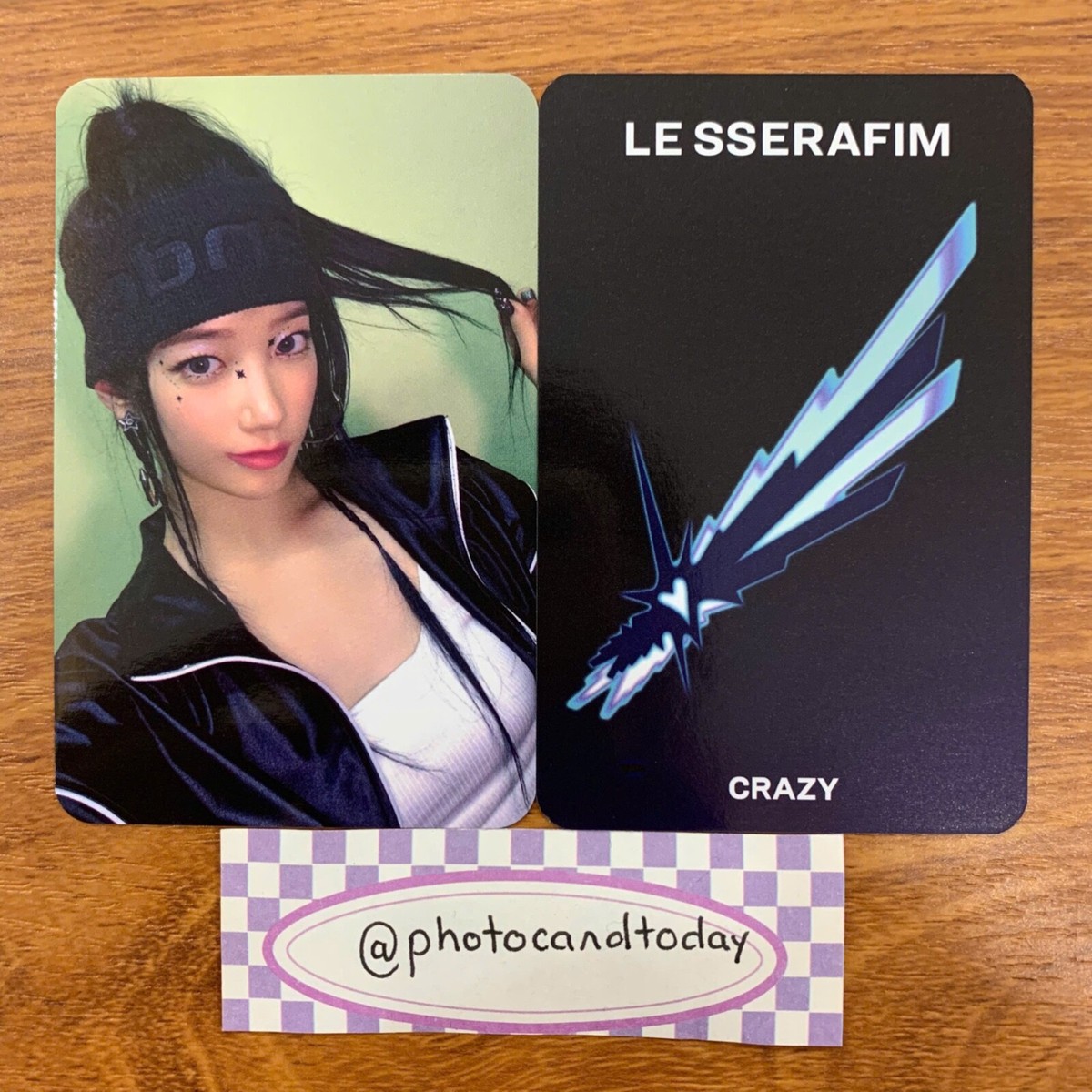 LE SSERAFIM CRAZY VIDEO CALL FANSIGN EVENT CHAEWON PHOTOCARD POB