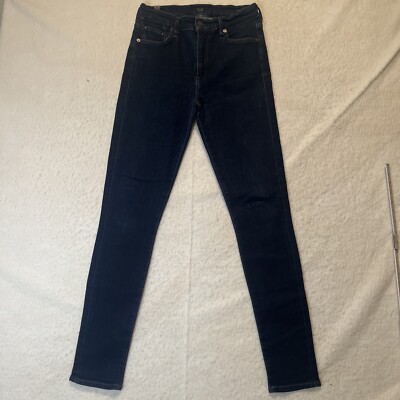 Citizens of Humanity Rocket High Rise Skinny Jeans Stretch Blue 27X29 Dark Wsh D
