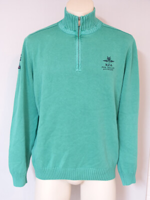 NZA New Zealand Auckland Mens Knitted Pullover Sweater Jumper Cotton