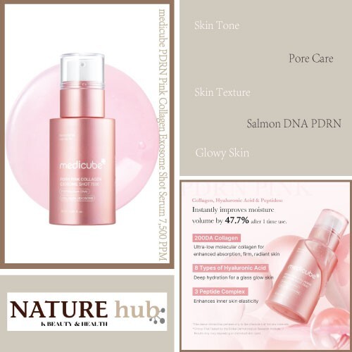 medicube PDRN Pink Collagen Exosome Shot Serum 7,500 PPM 30ml