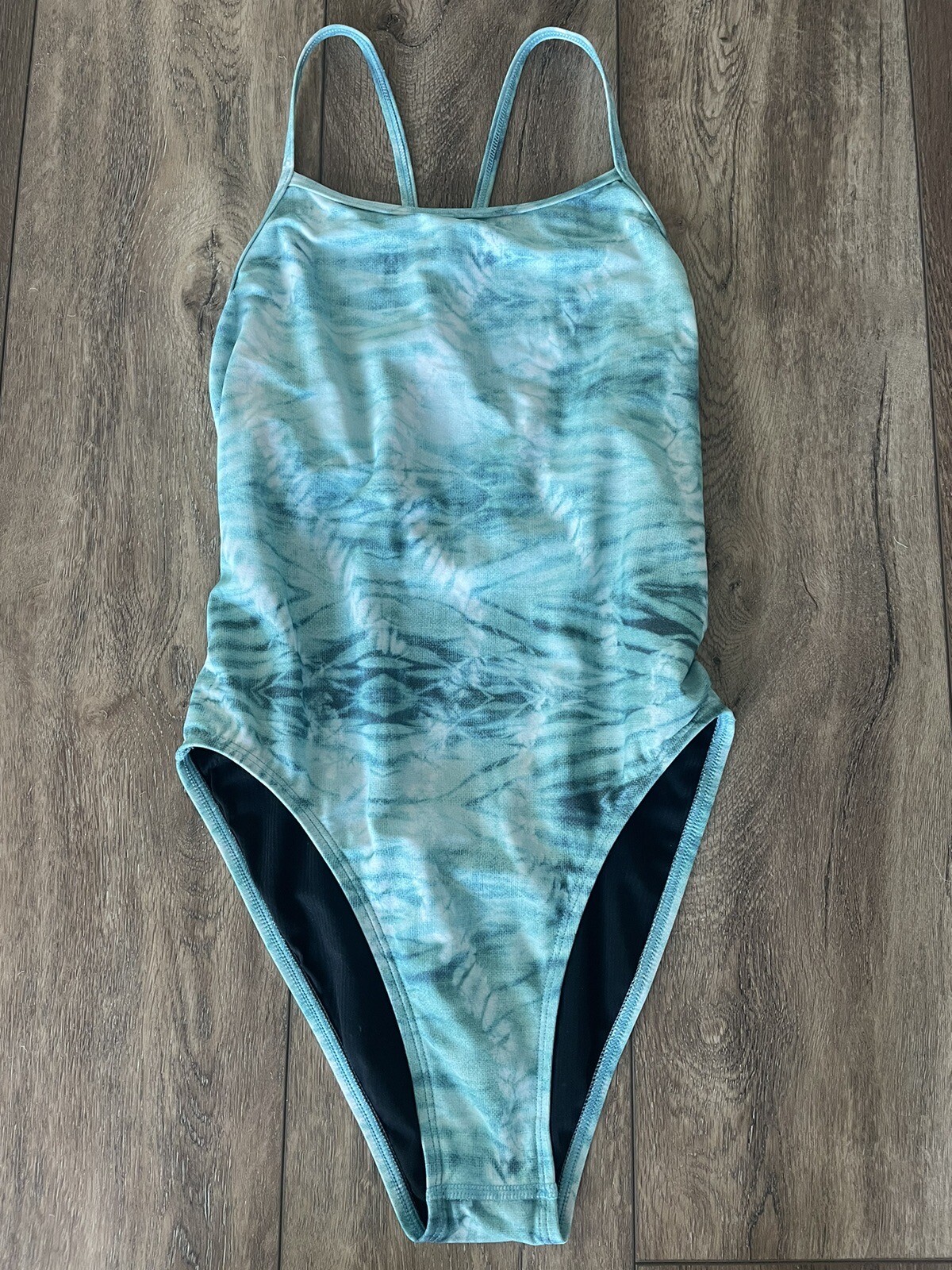 Jolyn Perry Tie Dye Swim Suit 32 One Piece Gem