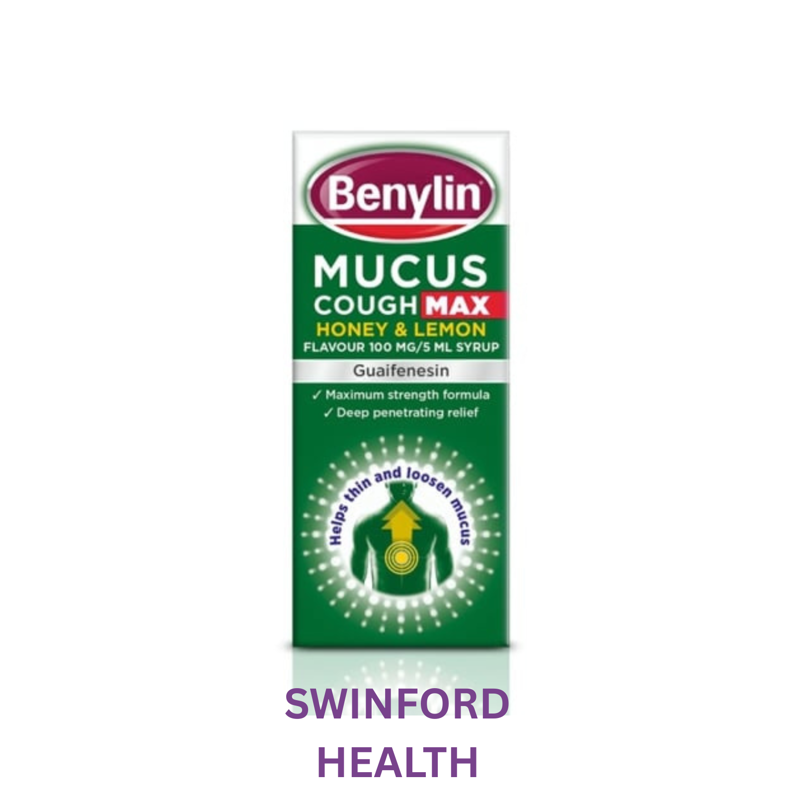 BENYLIN MUCUS COUGH MAX HONEY AND LEMON FLAVOUR SYRUP 150ML - congestion relief