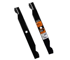 POWERCARE 42 in. 2-Blade Set Replacement for Craftsman, Husqvarna, Poulan Riders