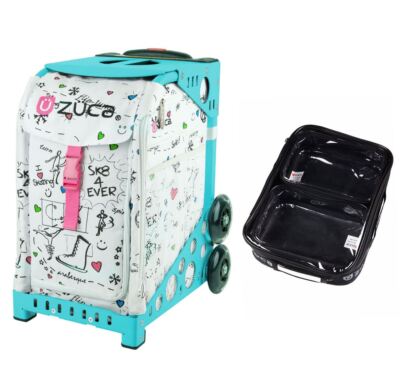 Zuca Sport Bag - Sk8 with One Large and Two Mini Utility Pouches (Turquoise Fram