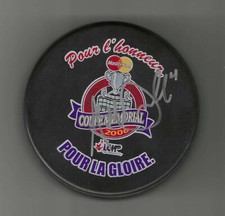 Andrew MacDonald Signed Moncton Wildcats 2006 Memorial Cup Game Puck Flyers
