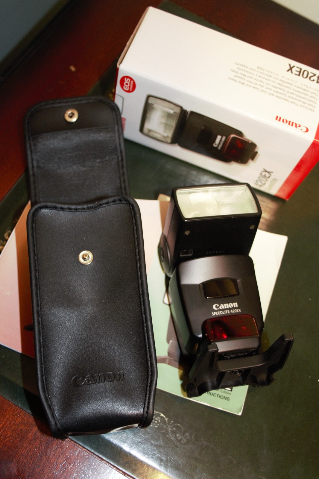 420EX Speedlight Canon Flash gun boxed with case and manuals eBay