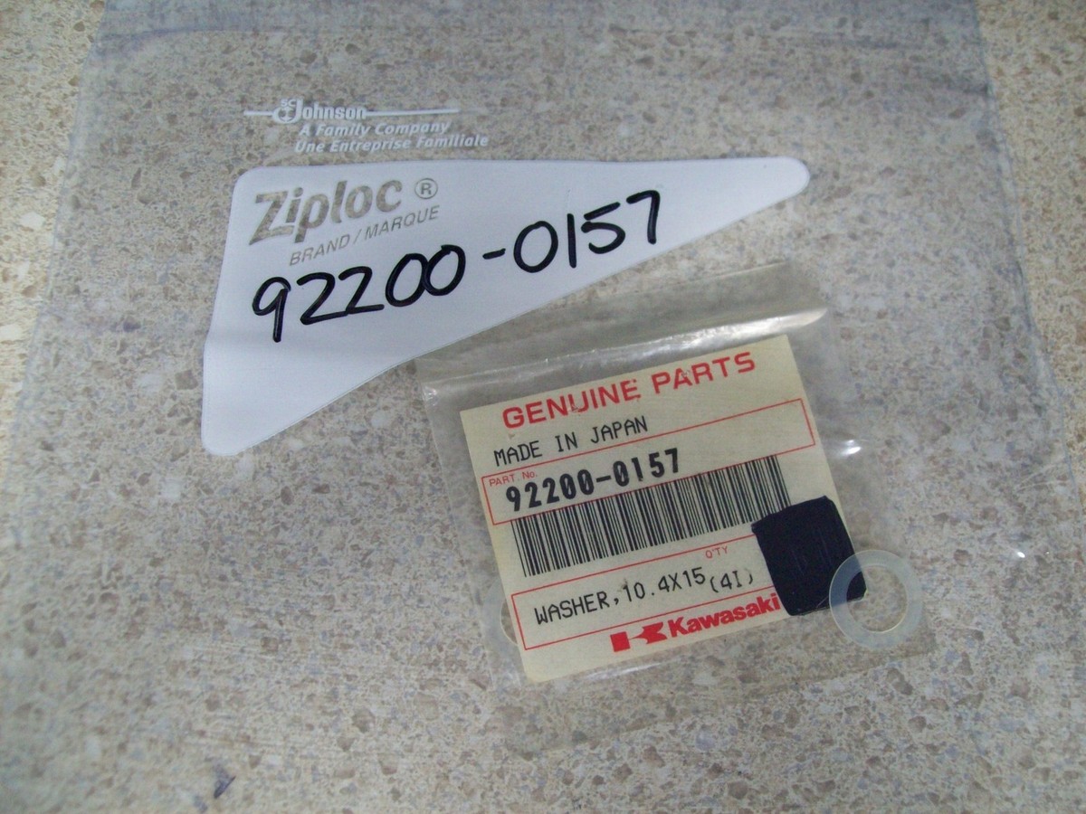 NOS OEM Kawasaki Washer 10.4x15.9x.05 2004-2017 ZX600/1000 ZR1000