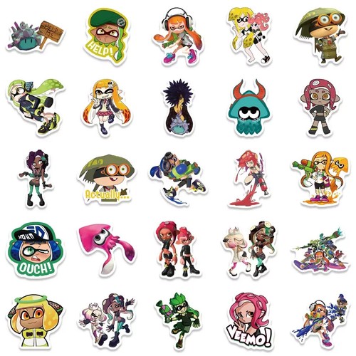 50pcs Splatoon 3 Stickers Car Laptop Motorcycle Skateboard Decals eBay