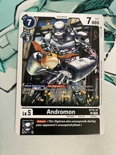 Andromon ST15-10 U Digimon CCG Dragon of Courage NM
