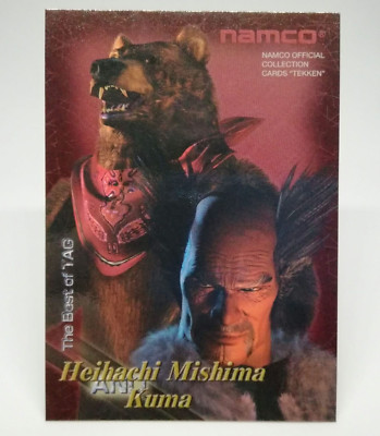 01 Heihachi Mishima & Kuma The Best of Tag Tekken Namco Official Collection Card