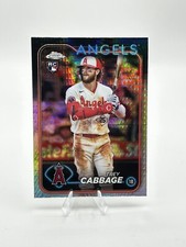2024 Topps Chrome Prism Refractor #226 Trey Cabbage  Los Angeles Angels