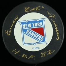 Emile Francis New York Rangers - Hockey Puck - PSA/DNA Authentic Autograph