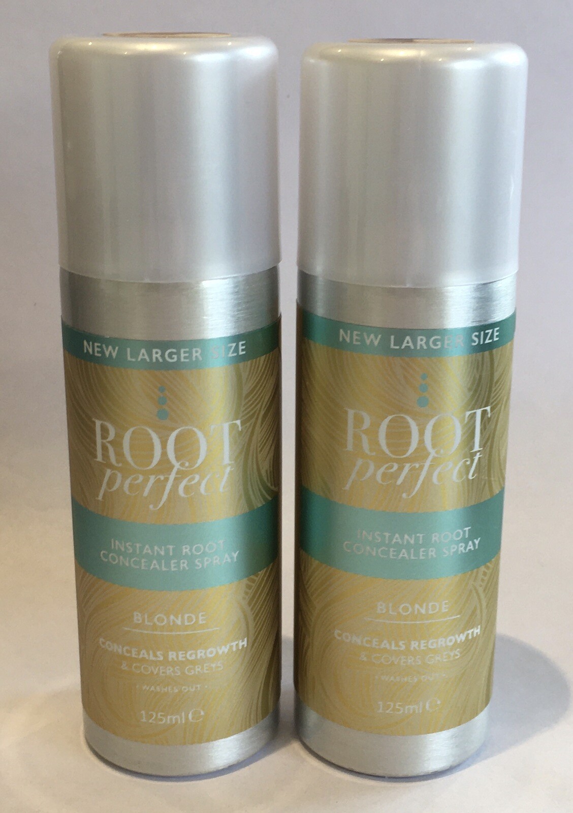 2x Root Perfect Instant Root Concealer Spray Blonde 125ml New